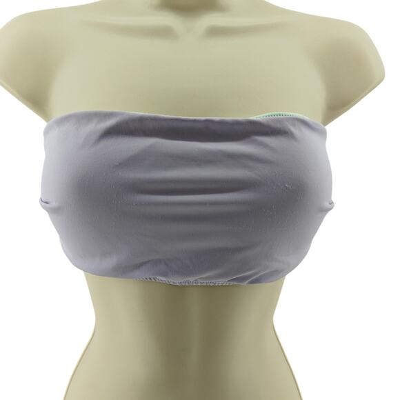 Victoria Secret Lavender Strapless Bikini Top Strappy Back Womens Large - Picture 1 of 4